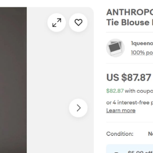 Forever 21 Boho Floral Wrap Blouse Bell Sleeves Navy Pink - Picture 6 of 8